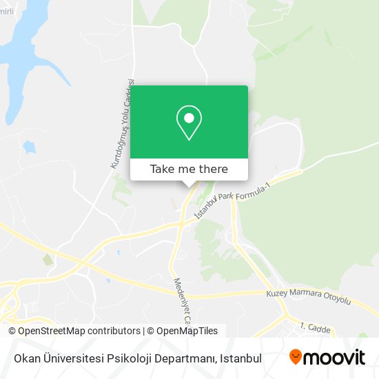 Okan Üniversitesi Psikoloji Departmanı map