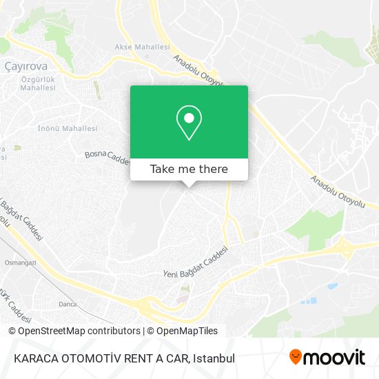 KARACA OTOMOTİV RENT A CAR map