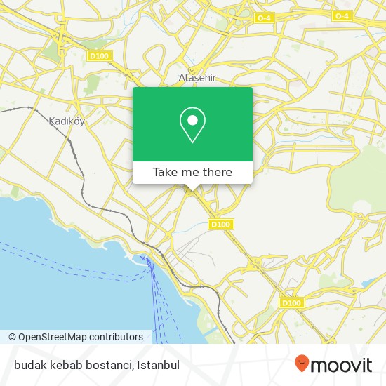 budak kebab bostanci map