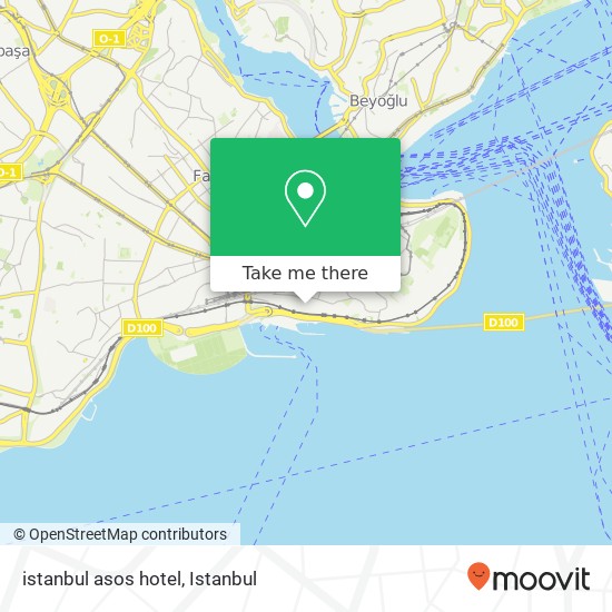 istanbul asos hotel map