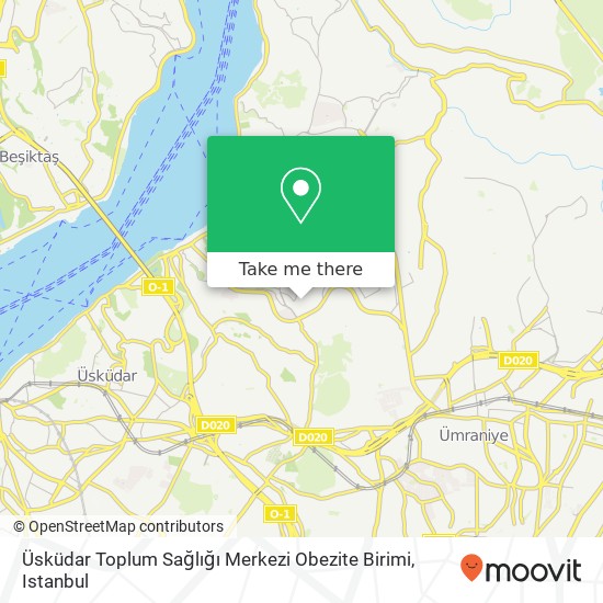 Üsküdar Toplum Sağlığı Merkezi Obezite Birimi map