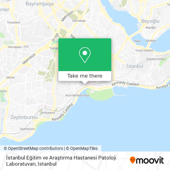 İstanbul Eğitim ve Araştırma Hastanesi Patoloji Laboratuvarı map