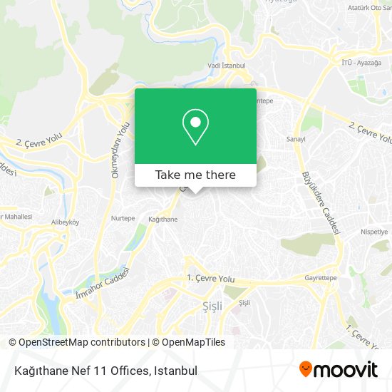 Kağıthane Nef 11 Offices map