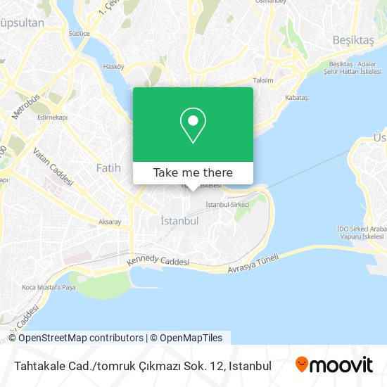 Tahtakale Cad. / tomruk Çıkmazı Sok. 12 map
