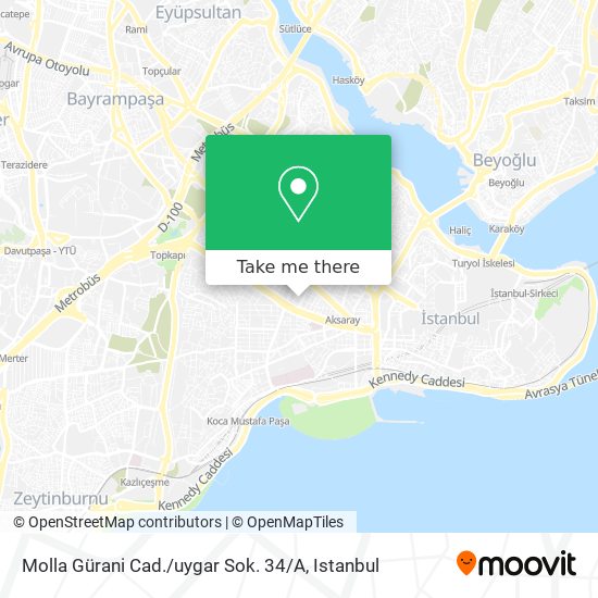 Molla Gürani Cad. / uygar Sok. 34 / A map