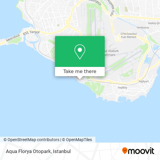 Aqua Florya Otopark map