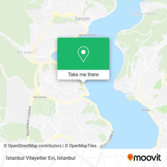 İstanbul Vilayetler Evi map