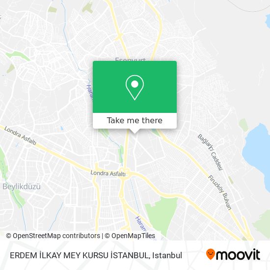 ERDEM İLKAY MEY KURSU İSTANBUL map