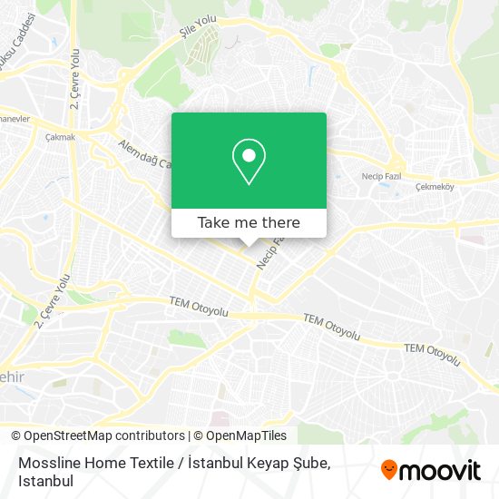 Mossline Home Textile / İstanbul Keyap Şube map
