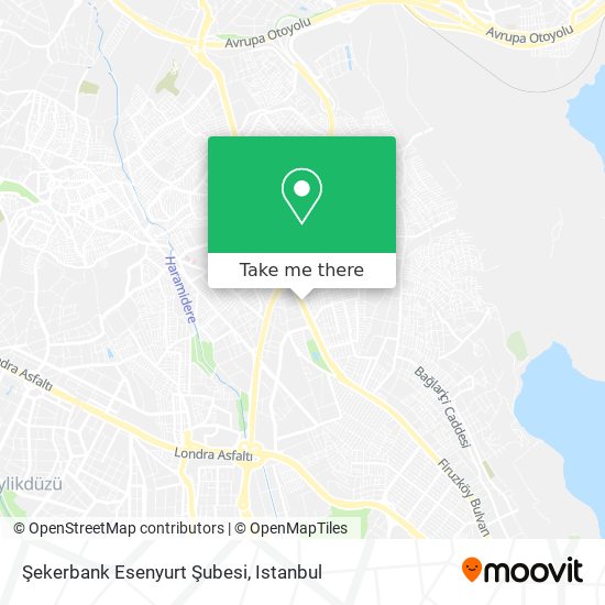 Şekerbank Esenyurt Şubesi map