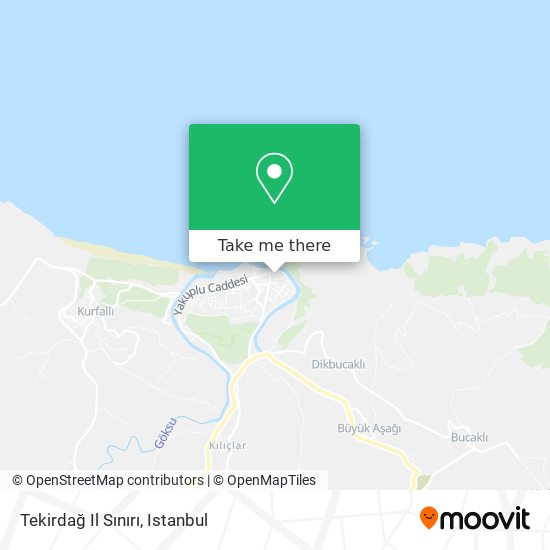 Tekirdağ Il Sınırı map
