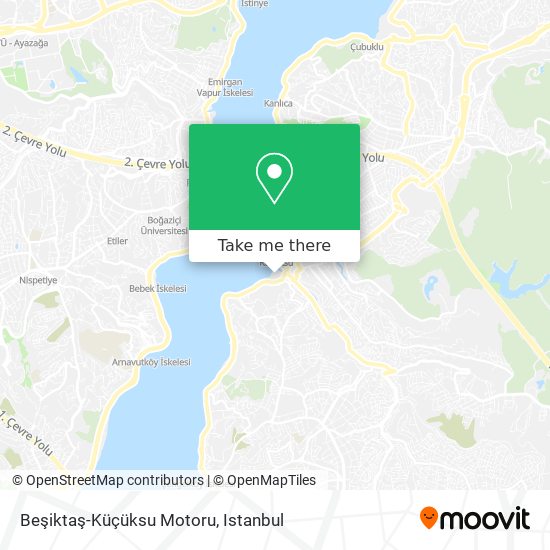 Beşiktaş-Küçüksu Motoru map