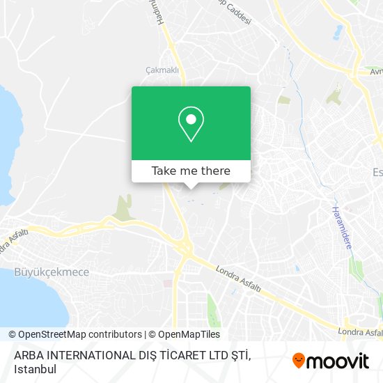 ARBA INTERNATIONAL DIŞ TİCARET LTD ŞTİ map