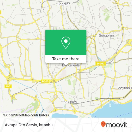 Avrupa Oto Servis map