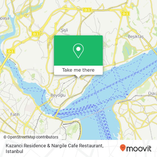 Kazanci Residence & Nargile Cafe Restaurant map