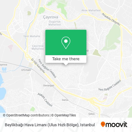 Beylikbağı Hava Limanı (Ulus Hızlı Bölge) map