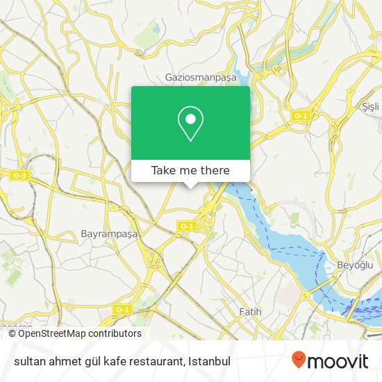 sultan ahmet gül kafe restaurant map