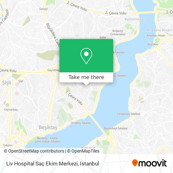 Liv Hospital Saç Ekim Merkezi map