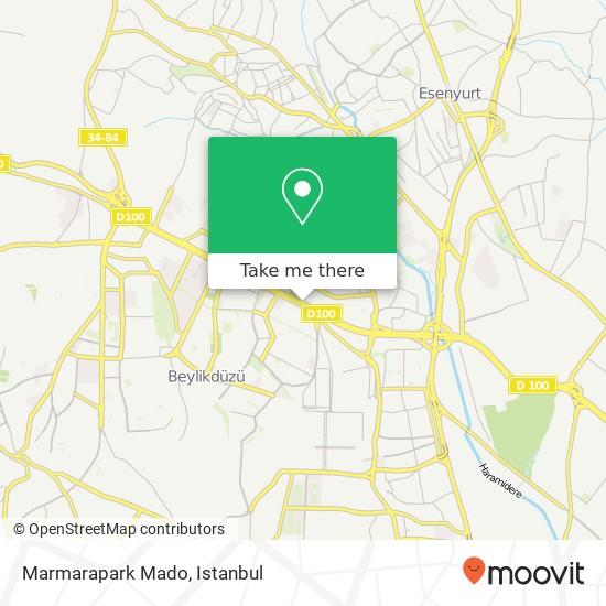 Marmarapark Mado map
