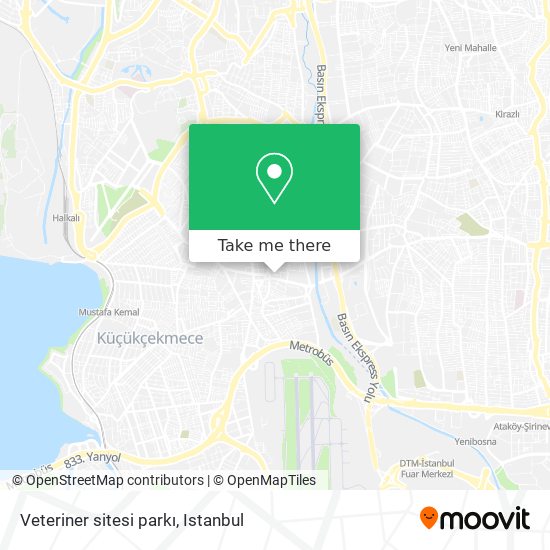 Veteriner sitesi parkı map