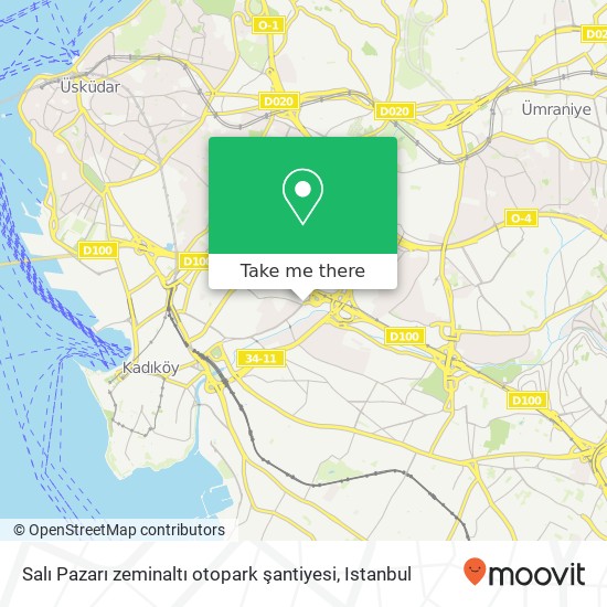 Salı Pazarı zeminaltı otopark şantiyesi map