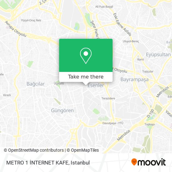 METRO 1 İNTERNET KAFE map