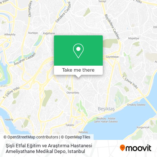 Şişli Etfal Eğitim ve Araştırma Hastanesi Ameliyathane Medikal Depo map