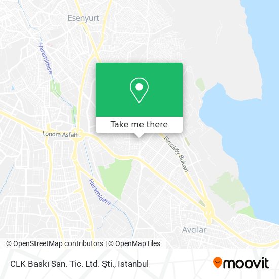 CLK Baskı San. Tic. Ltd. Şti. map