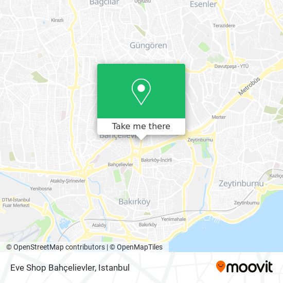 Eve Shop Bahçelievler map