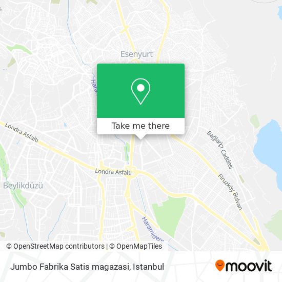 Jumbo Fabrika Satis magazasi map