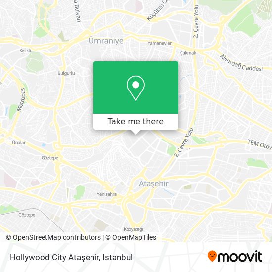 Hollywood City Ataşehir map