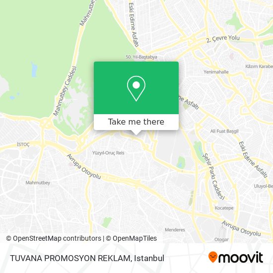 TUVANA PROMOSYON REKLAM map