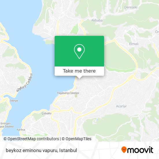 beykoz eminonu vapuru map