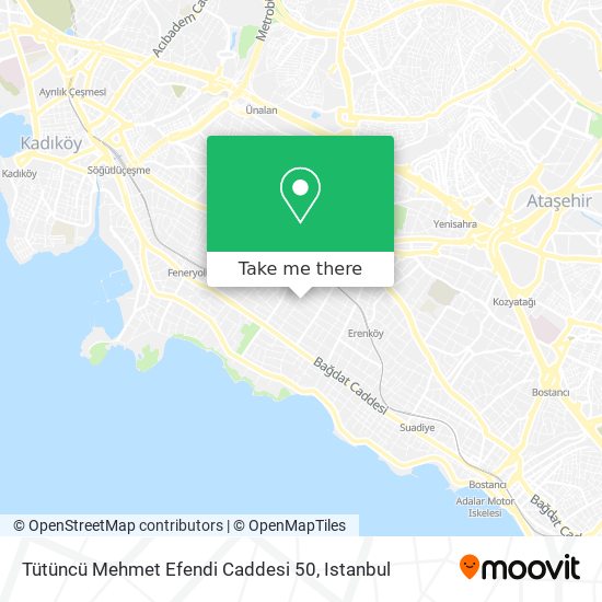 Tütüncü Mehmet Efendi Caddesi 50 map
