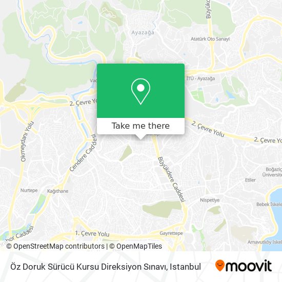 Öz Doruk Sürücü Kursu Direksiyon Sınavı map