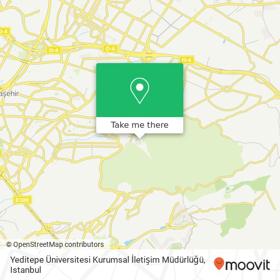 Yeditepe Üniversitesi Kurumsal İletişim Müdürlüğü map