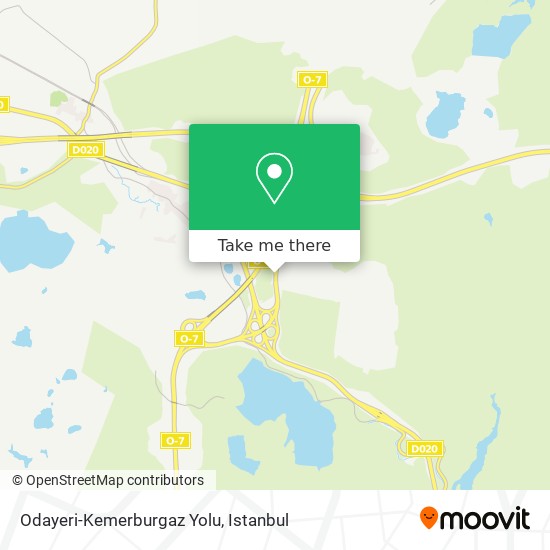 Odayeri-Kemerburgaz Yolu map