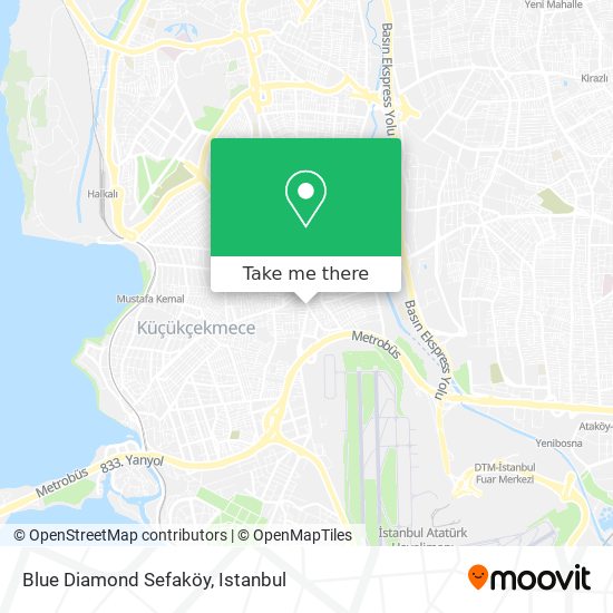 Blue Diamond Sefaköy map