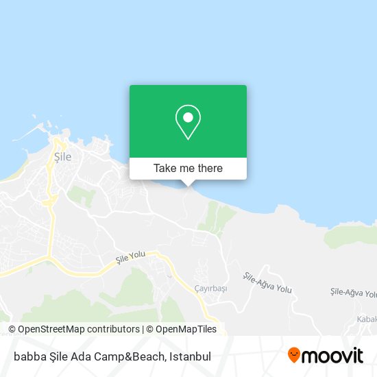 babba Şile Ada Camp&Beach map