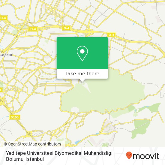 Yeditepe Universitesi Biyomedikal Muhendisligi Bolumu map