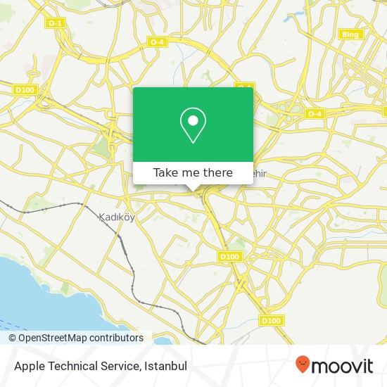 Apple Technical Service map