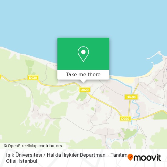 Işık Üniversitesi / Halkla İlişkiler Departmanı - Tanıtım Ofisi map