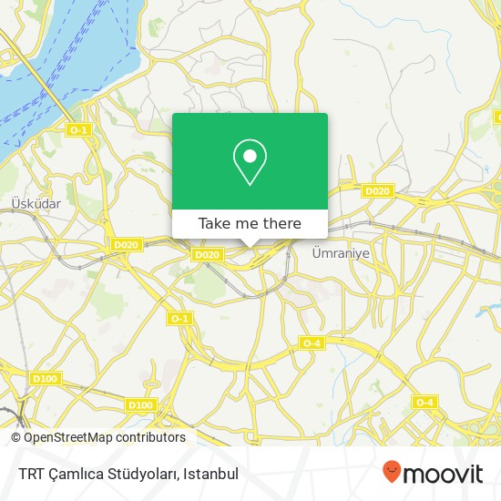 TRT Çamlıca Stüdyoları map