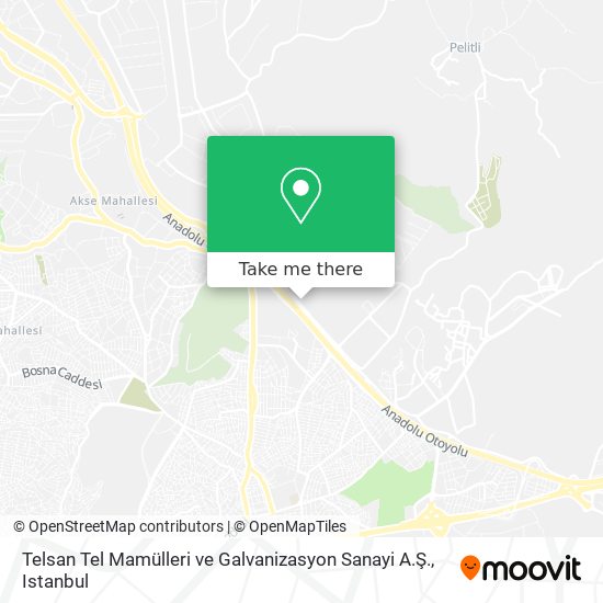Telsan Tel Mamülleri ve Galvanizasyon Sanayi A.Ş. map