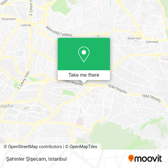 Şahinler Şişecam map