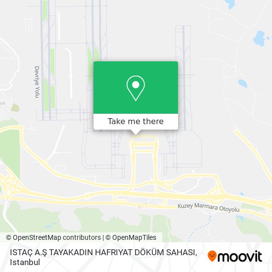 ISTAÇ A.Ş TAYAKADIN HAFRIYAT DÖKÜM SAHASI map