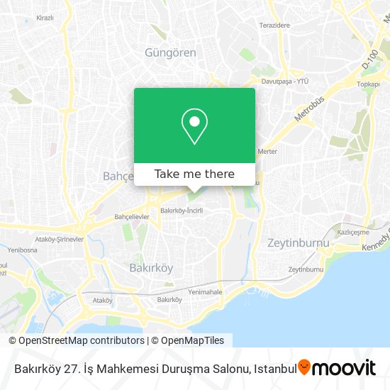 Bakırköy 27. İş  Mahkemesi Duruşma Salonu map