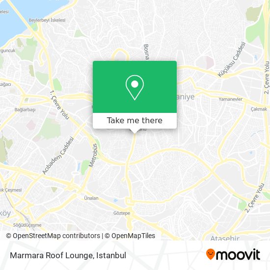 Marmara Roof Lounge map