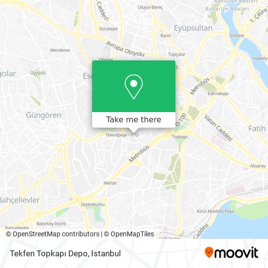 Tekfen Topkapı Depo map