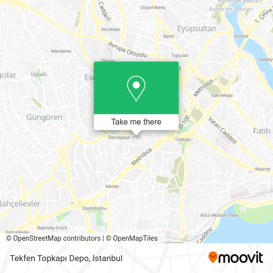 Tekfen Topkapı Depo map